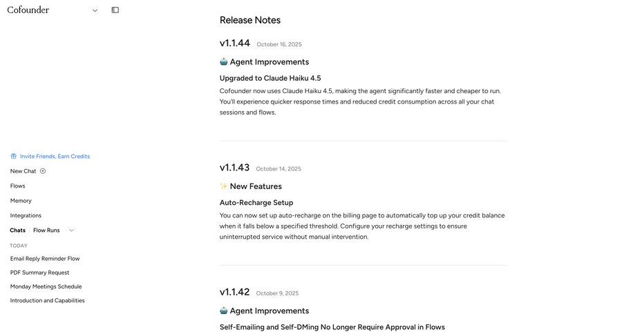 Cofounder
				list ui page example