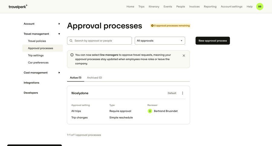 Travelperk screen example