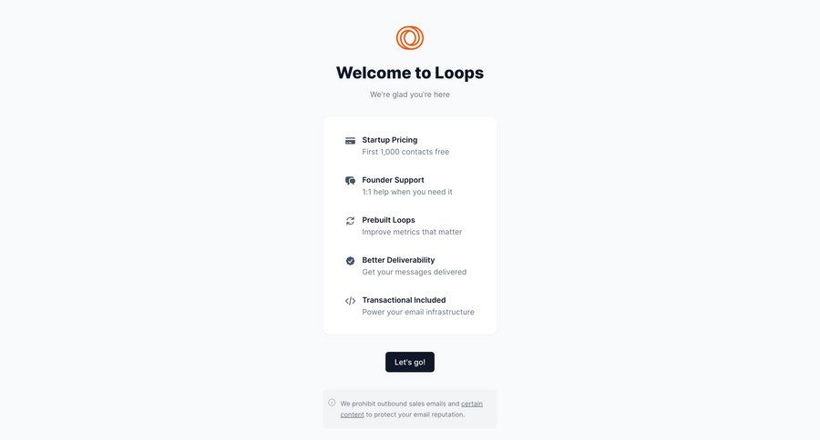 Loops screen example