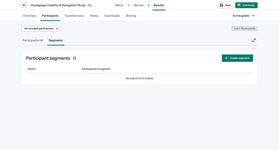 Optimal screen example