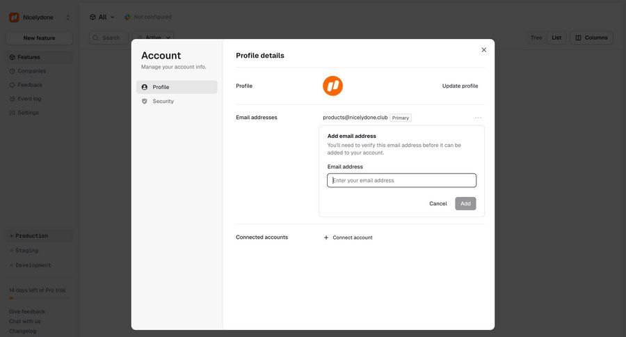 Reflag
			 settings account management form account settings security ui page example