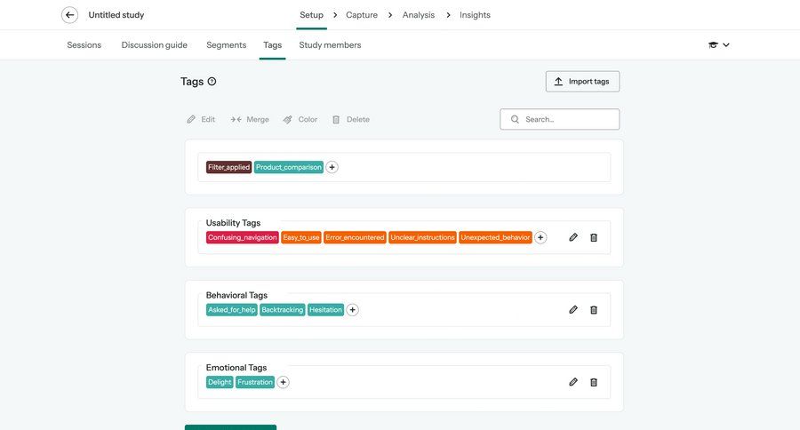 Optimal screen example