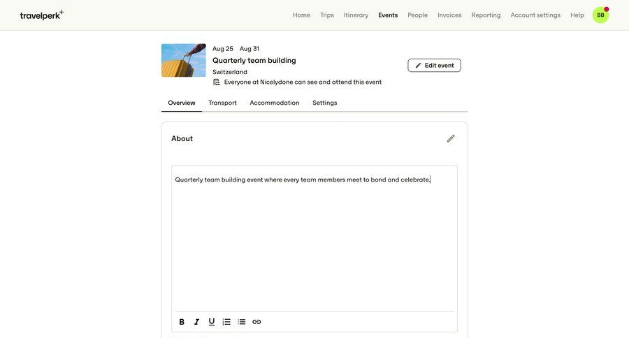 Travelperk screen example