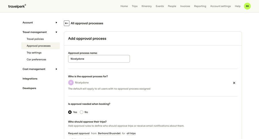 Travelperk screen example