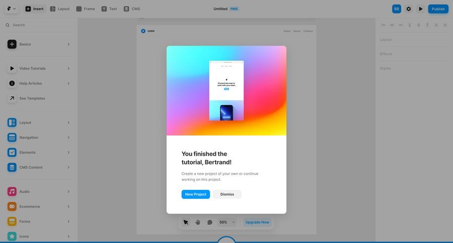 Framer
			        ux ui design