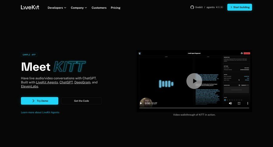 Livekit
				landing page page example