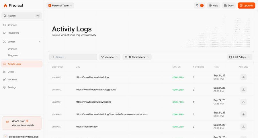Firecrawl
			 data management dashboard grid data display dropdown filters sidebar table review ui page example