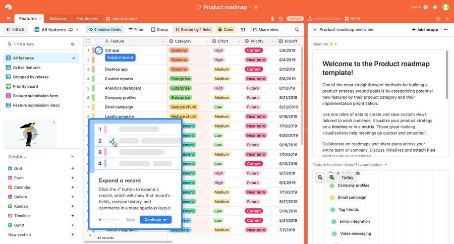 Airtable
			  ux ui design