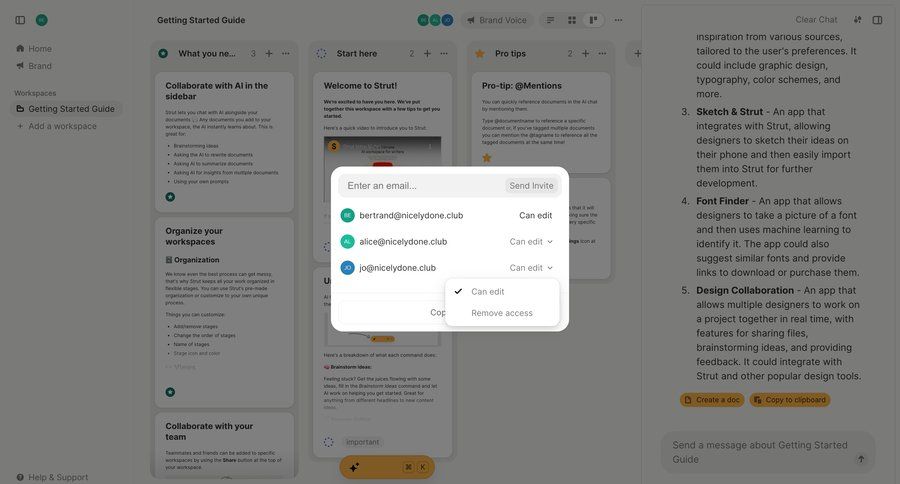 Strut
			            ux ui design