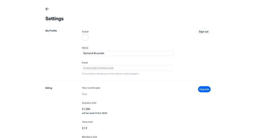 Wynde
			 settings account management form account settings buy credits user profile ui page example
