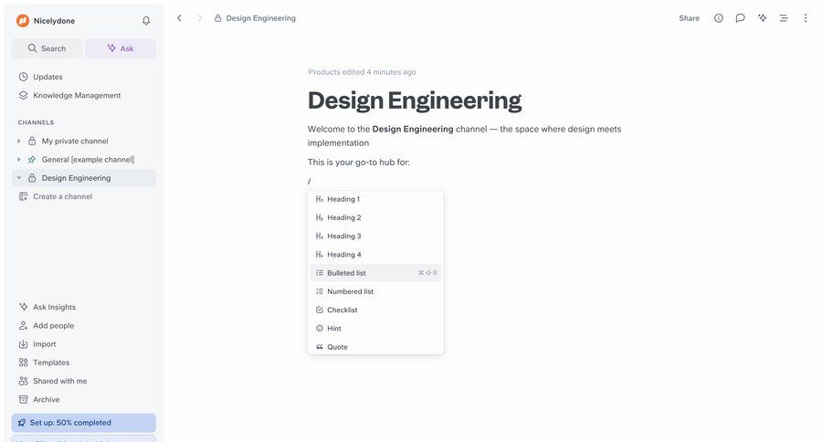 Slite
			   ux ui design