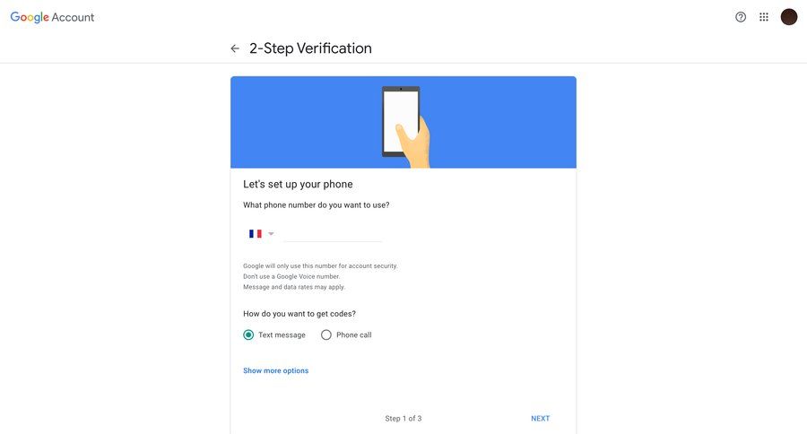Google Account
			 ux ui design
