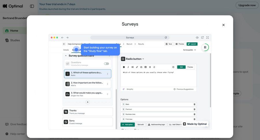 Optimal
				settings ui page example