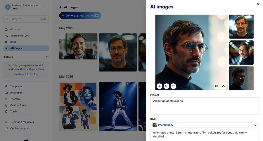 Gamma screen example
