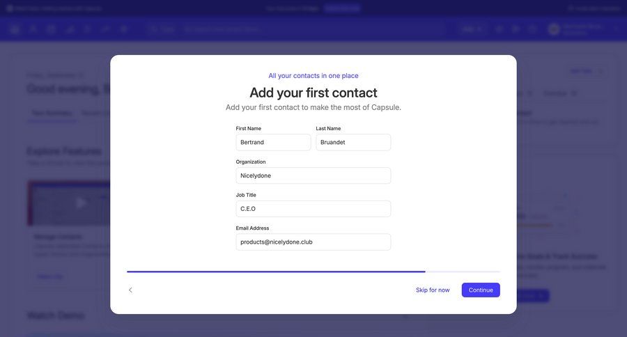 Capsule
			  ux ui design