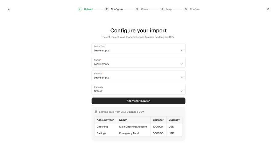 Maybe Finance screen example