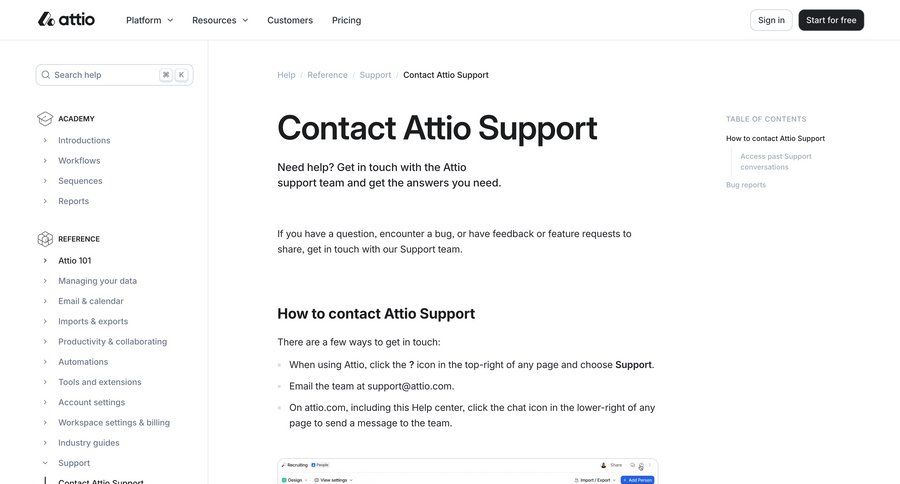 Attio
				article ui page example