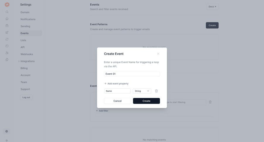 Loops screen example