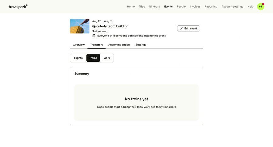 Travelperk screen example