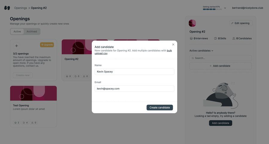 Hireproof
			       ux ui design