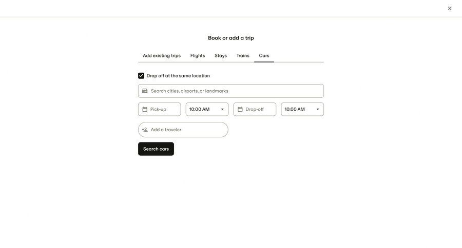 Travelperk screen example
