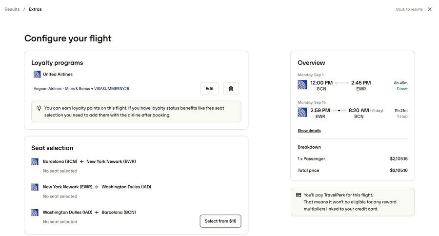 Travelperk screen example