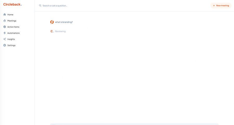 Circleback
			    ux ui design