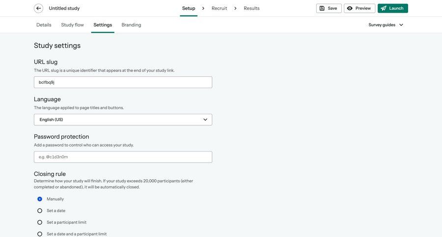 Optimal screen example