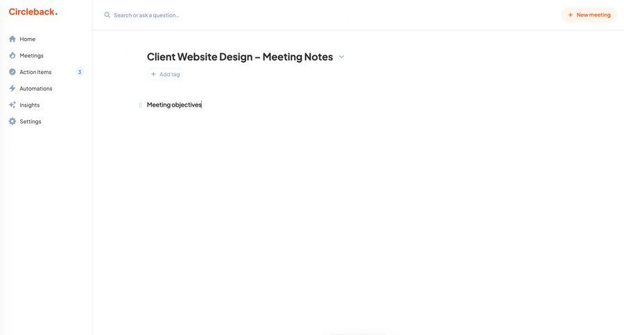 Circleback
			     ux ui design