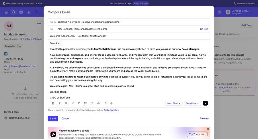 Capsule
				detail page ui page example