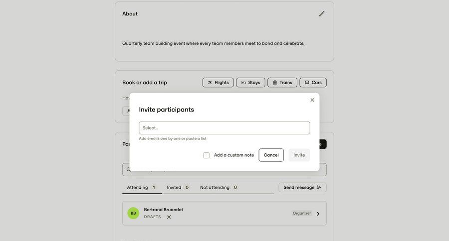 Travelperk screen example