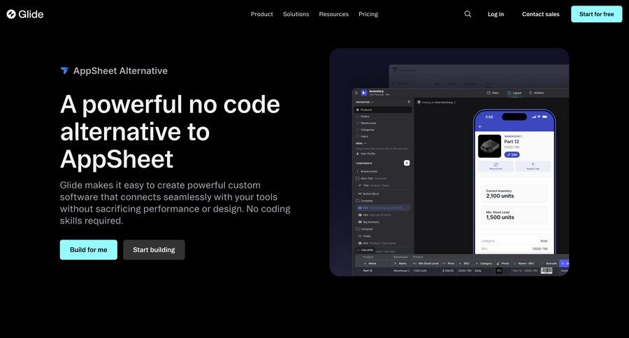 Glide
				integrations ui page example