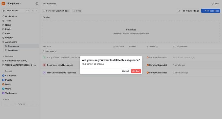 Attio
				modal & popover ui page example
