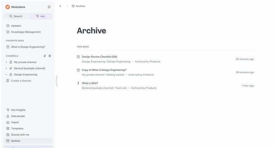 Slite
			     ux ui design