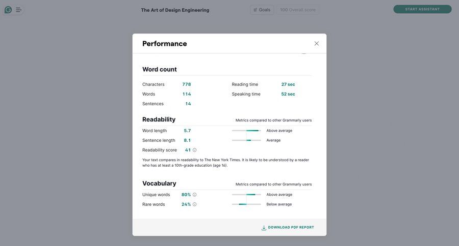 Grammarly
				modal & popover ui page example