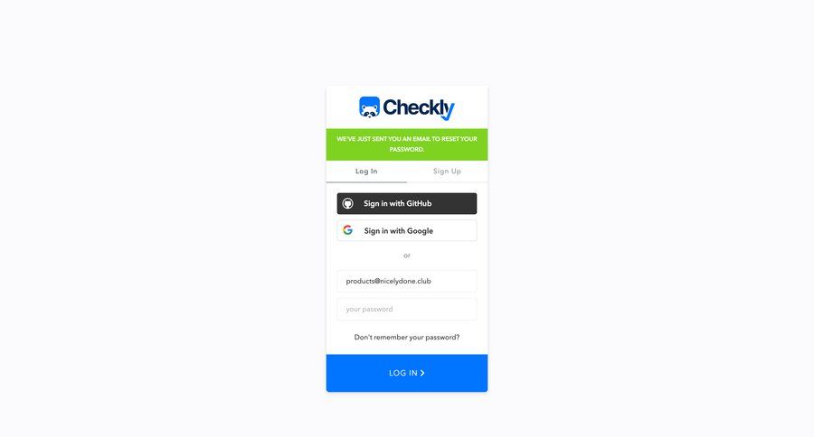 Checkly
			            ux ui design