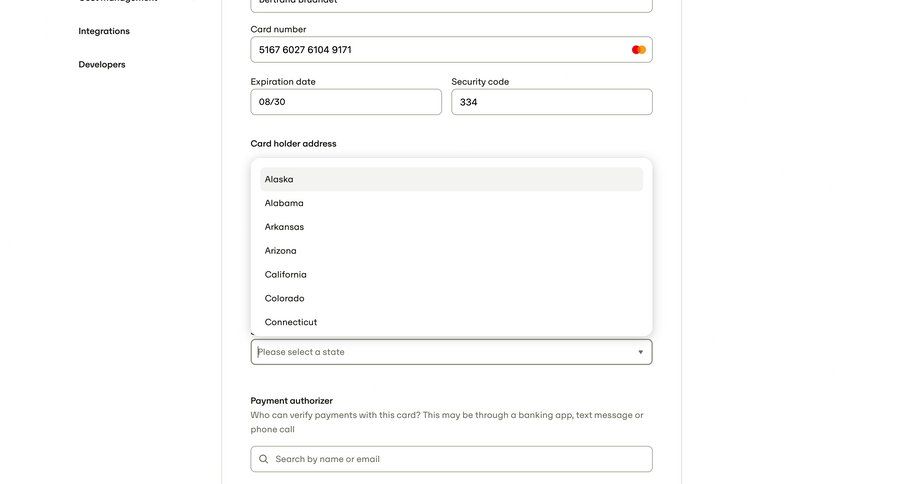 Travelperk screen example