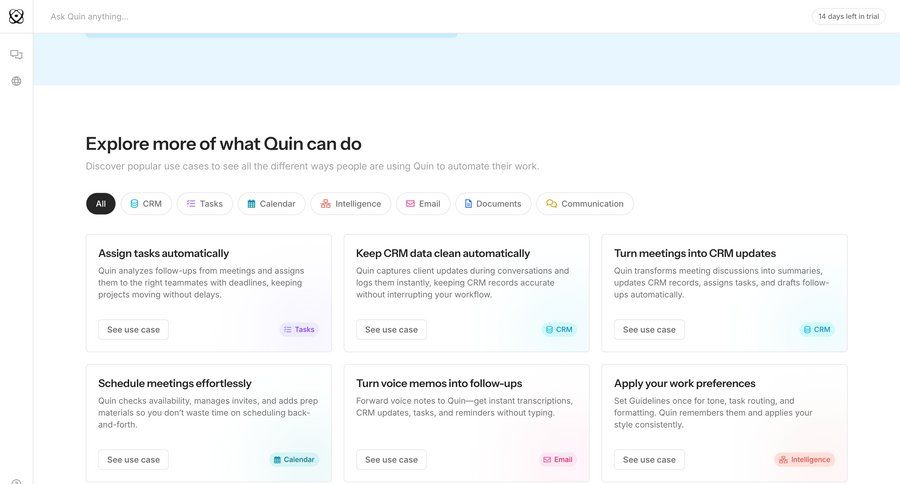 Quin
				list ui page example