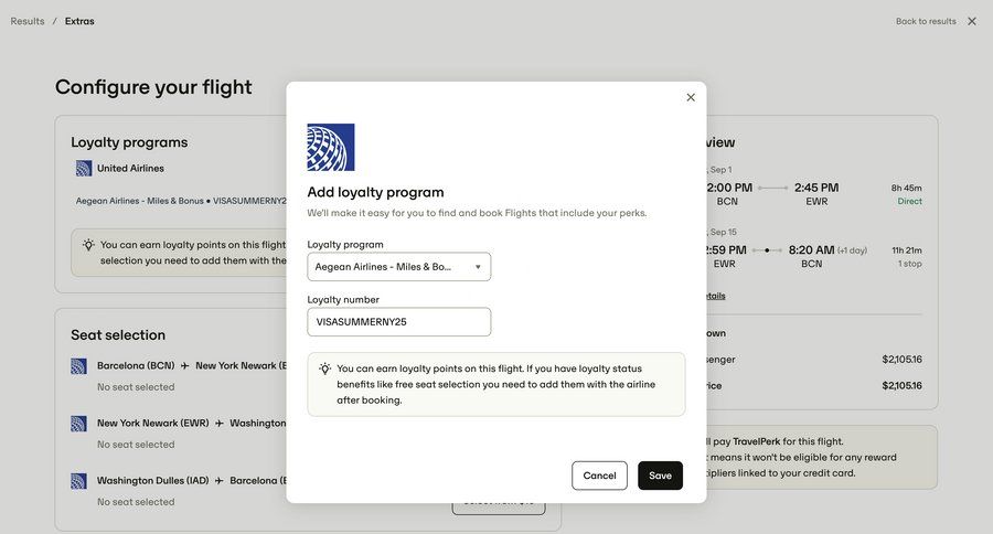 Travelperk screen example