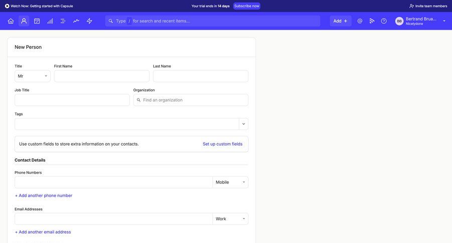 Capsule
			  ux ui design
