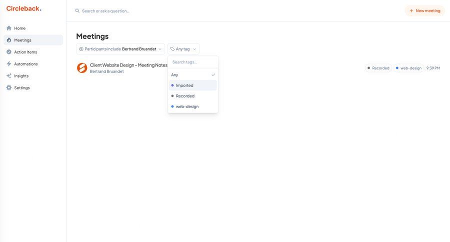 Circleback
			    ux ui design
