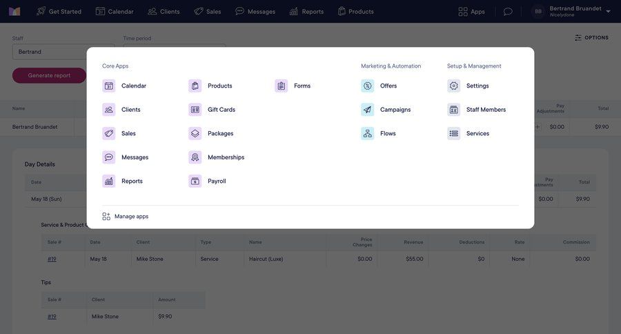 Mangomint
			     ux ui design