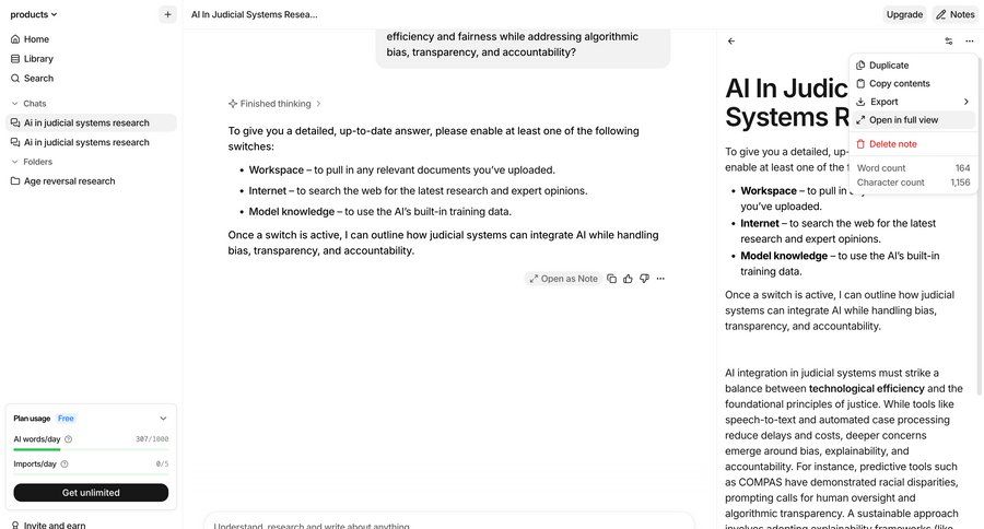 Anara screen example