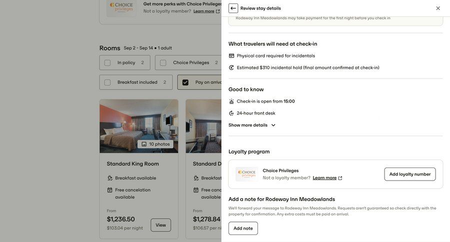 Travelperk screen example