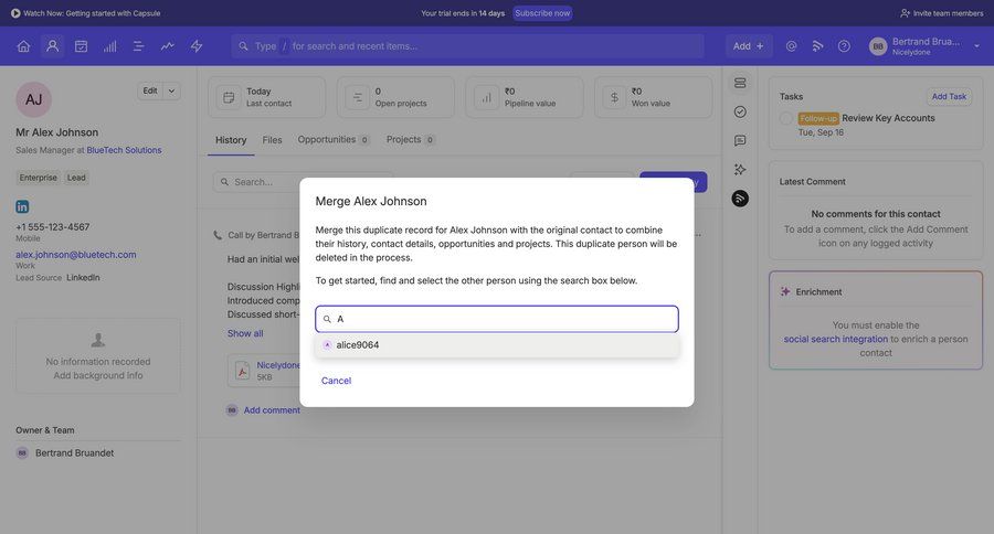 Capsule
			 ux ui design