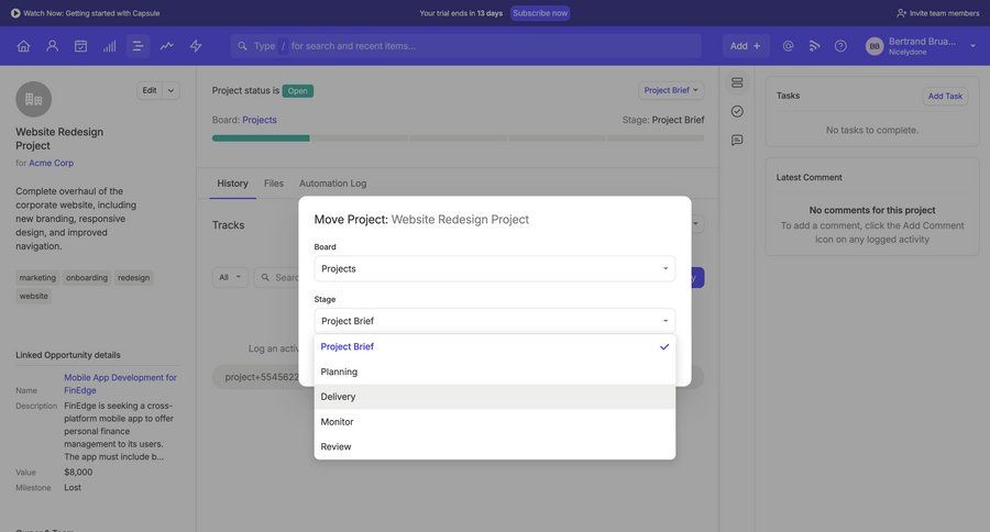 Capsule
			 ux ui design
