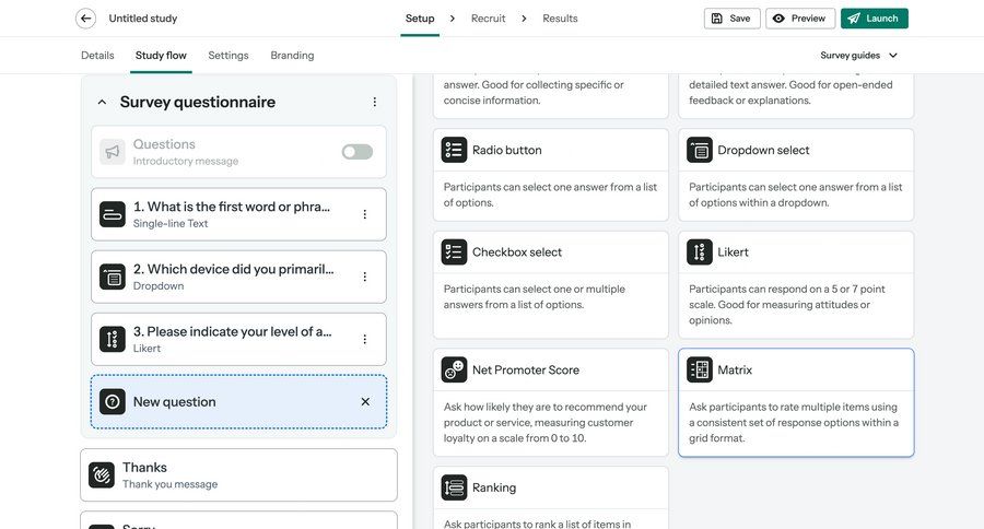 Optimal screen example