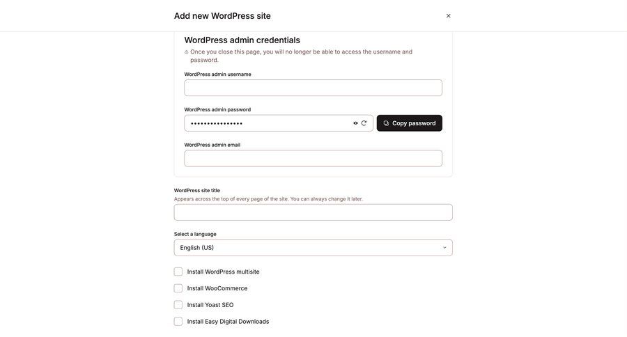 Kinsta screen example
