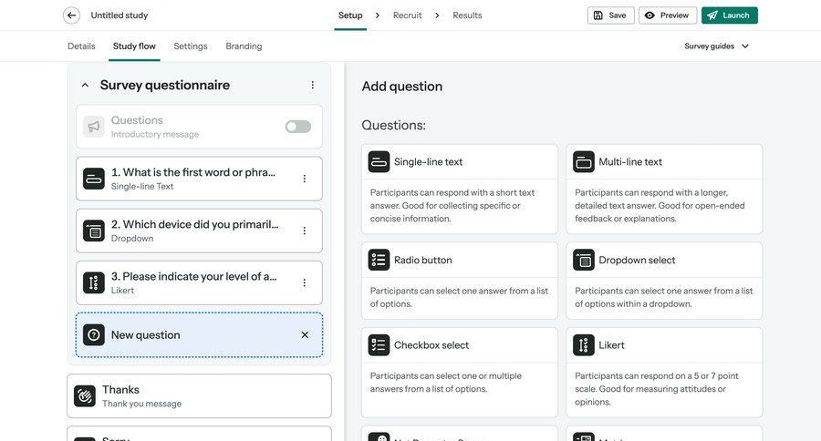 Optimal screen example