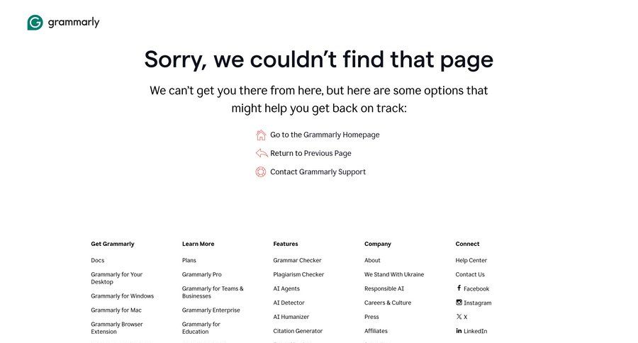 Grammarly
				404 ui page example
